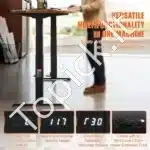 Premium Elektrinis Stalo Rėmas, Juodas, 3-jų Dalių Kojos, 125 kg, Dvigubas Variklis - Image 5