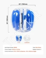 Pripučiamas Bumper (Zorb) Kamuolys: 120 cm Skersmuo, 0.3 mm PVC,  Paaugliams ir Suaugusiems - Image 5