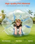 Pripučiamas Bumper (Zorb) Kamuolys: 120 cm Skersmuo, 0.3 mm PVC,  Paaugliams ir Suaugusiems - Image 2
