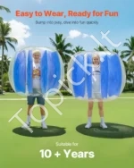 Pripučiamas Bumper (Zorb) Kamuolys: 120 cm Skersmuo, 0.3 mm PVC,  Paaugliams ir Suaugusiems - Image 3