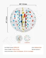 Pripučiamas Didelis Bumper (Zorb) Kamuolys: 150 cm Skersmuo, 0.8 mm PVC - Image 6