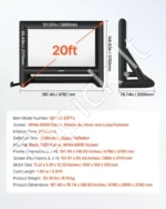 Pripučiamas Lauko Kino Ekranas Baltas HD 16:9 4760 x 3780 mm - Image 6