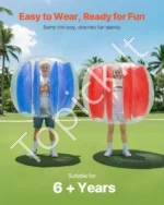 Pripučiami Bumper Kamuoliai, 120 cm Skersmens, 0.3 mm PVC, Dvigubas Rinkinys Paaugliams ir Suaugusiems - Image 3