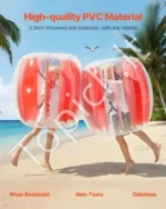 Pripučiami Sumo (Zorb) Kamuoliai Dvigubas Komplektas: 95 cm Skersmuo, 0.3 mm PVC, (2 vnt. Rinkinys) - Image 2