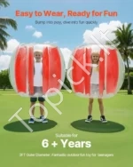 Pripučiami Sumo (Zorb) Kamuoliai Dvigubas Komplektas: 95 cm Skersmuo, 0.3 mm PVC, (2 vnt. Rinkinys) - Image 3