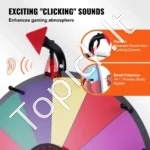 Prizų Loterijos Ratas su Trikoju Stovu, 14 Segmentų, 45 cm (apie 18 Coliai) Skersmuo, Reguliuojamas Aukštis - Image 3