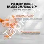 Profesionali Arboristinė Virvė Dvigubo Pynimo Poliesteris 9,5 mm x 36,6 m , 17,79 kN Trūkimo Jėga - Image 3