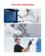 Profesionali Aukšto Slėgio Beorio Dažymo Purkštuvo Žarna 7.62 m / 1/4 colio, Maks. Slėgis 4350 PSI - Image 6