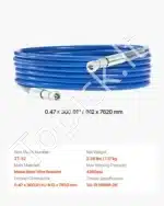 Profesionali Aukšto Slėgio Beorio Dažymo Purkštuvo Žarna 7.62 m / 1/4 colio, Maks. Slėgis 4350 PSI - Image 7