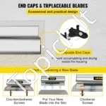 Profesionali Glaistyklė 60 cm (600 mm) Pločio, Nerūdijantis Plienas, 0.5 mm Storio, Su Ergonomiška Rankena - Image 5