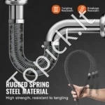 Profesionali Kanalizacijos Vamzdžių Valymo Spiralė 20 m × 16 mm - Image 2