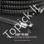 Profesionali Kanalizacijos Vamzdžių Valymo Spiralė 20 m × 16 mm - Image 4