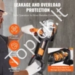 Profesionali Sieninių Griovelių Freza su Lazeriu, 6200 W (Maks.), Pjovimo Gylis 41 mm, Plotis 38 mm - Image 5