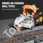 Profesionali Sieninių Griovelių Freza su Lazeriu, 6200 W (Maks.), Pjovimo Gylis 41 mm, Plotis 38 mm - Image 6