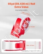 Profesionali Skaidri Pakavimo Juosta su Dozatoriumi, 12 Ritinėlių, 47.8 mm x 59.436 m, Storis 0.068 mm - Image 2