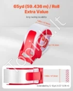 Profesionali Skaidri Pakavimo Juosta su Dozatoriumi, 6 Ritinėliai, 47.8 mm x 59.436 m, Storis 0.068 mm - Image 2