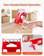 Profesionali Skaidri Pakavimo Juosta su Dozatoriumi, 6 Ritinėliai, 47.8 mm x 59.436 m, Storis 0.068 mm - Image 5