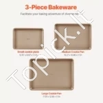 Profesionalus 3 vnt Kepimo Formų Rinkinys 08 mm, Plienas, Auksinės Spalvos - Image 2