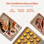 Profesionalus 3 vnt Kepimo Formų Rinkinys 08 mm, Plienas, Auksinės Spalvos - Image 5