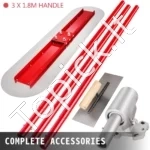 Profesionalus Betono Lyginimo Plūdės Rinkinys 120 cm x 30 cm, Su Trimis Rankenomis, 5,4 m - Image 6