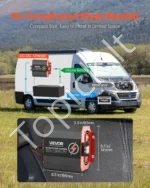 Profesionalus DC-DC Akumuliatoriaus Įkroviklis Kemperiui 12V 30A (375 W), Ličio/AGM/GEL, Aliuminis - Image 6