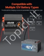 Profesionalus DC-DC Akumuliatoriaus Įkroviklis Kemperiui 12V 30A (375 W), Ličio/AGM/GEL, Aliuminis - Image 4