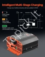 Profesionalus DC-DC Akumuliatoriaus Įkroviklis Kemperiui 12V 30A (375 W), Ličio/AGM/GEL, Aliuminis - Image 5