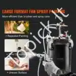 Profesionalus Dažymo Slėginis Bakas 15 Litrų Su Purškimo Pistoletu 4,0 mm, Slėgio Matuokliu - Image 4