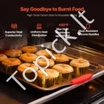 Profesionalus Kepimo Formų Rinkinys 3 vnt ,Plienas, Juoda - Image 3