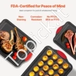 Profesionalus Kepimo Formų Rinkinys 3 vnt ,Plienas, Juoda - Image 5