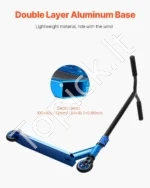 Profesionalus Paspirtukas Paaugliams: 67.4 x 54 x 79.6 cm, Aliuminis - Image 2