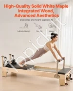 Profesionalus Pilates Reformeris, Medinis Rėmas, 240 x 73,5 x 199 cm, Iki 181,44 kg - Image 6