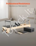 Profesionalus Pilates Reformeris, Medinis Rėmas, 240 x 73,5 x 199 cm, Iki 181,44 kg - Image 3