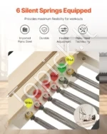 Profesionalus Pilates Reformeris (Pilateso Mašina) su Bokštu ir Dvipusiu Atsparumu, Aliuminio Rėmas, 245 x 76 x 201 cm, iki 181,44 kg - Image 2