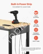 Profesionalus Reguliuojamas Darbastalis su Ratukais (1524 x 559 mm) - Image 5