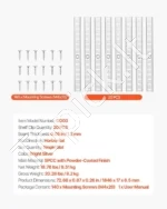 Profesionalus Reguliuojamas Lentynų Juostų Komplektas 20 Vnt - Image 7