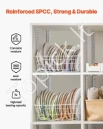 Profesionalus Reguliuojamų Lentynų Plieno Juostų Komplektas (Pilasteriai). 10 Vnt - Image 5