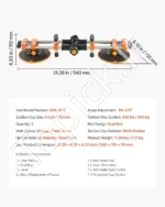 Profesionalus Reguliuojamas Siūlių Sujungėjas (2 vnt.), 152 mm Vakuumo Siurbtukai, 200 kg - Image 7