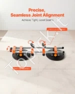 Profesionalus Siūlių Lygintuvas Stalviršiams (2 vnt.), 152 mm Vakuuminiai Siurbtukai, 240 kg, Nerūdijantis Plienas, Oranžinis, 435x155x110 mm - Image 3