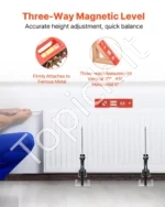 Profesionalūs Universalūs Rankiniai Pakėlėjai (2 vnt.), 150 kg, Kėlimas iki 180 mm, Juodi, Plienas/Aliuminis - Image 6