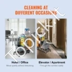 Profesionalus Valymo Vežimėlis,120 x 51 x 98 cm, 3 Lentynos, 90,7 kg - Image 7