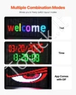 Siaura Programuojama LED Lenta 99×19 cm, P10 Pixeliai, Pilnai Spalvota Reklama su Bluetooth ir GIF, Lauko Sąlygoms - Image 5