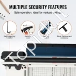 Rankinė Popieriaus Giljotina Svertinė A3/17 (431,8 mm), 400 Lapų Talpa, Metalinė - Image 5