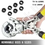 Rankinė Vamzdžių Presavimo Žnyplė TH (16-32 mm) ir V Kontūrų (12-28 mm) - Image 5