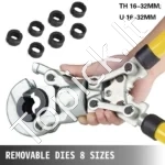 Rankinė Vamzdžių Presavimo Žnyplė TH ir U Kontūrų (16 mm - 32 mm), 6T - Image 5