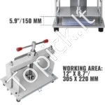 Rankinis Dokumentų Lyginimo Presas, A4 (305x220 mm), 1500 kg Spaudimo - Image 3