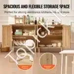 Rattano Komodų Rinkinys (2 vnt.) su 4 Durelėmis. Natūrali Spalva, 160 x 37,5 x 88 cm - Image 3