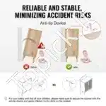 Rattano Komodų Rinkinys (2 vnt.) su 4 Durelėmis. Natūrali Spalva, 160 x 37,5 x 88 cm - Image 4