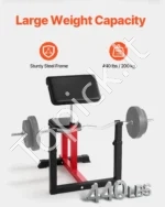 Reguliuojamas Bicepso Lenkimo Suoliukas (Preacher Curl), Plieno, Aukštos Kokybės, iki 200 kg - Image 4