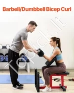 Reguliuojamas Bicepso Lenkimo Suoliukas (Preacher Curl), Plieno, Aukštos Kokybės, iki 200 kg - Image 6